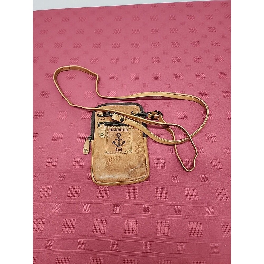 Harbour 2nd Crossbody Leather Credit Card Wallet Phone Bag Travel Purse Small - Picture 6 of 10